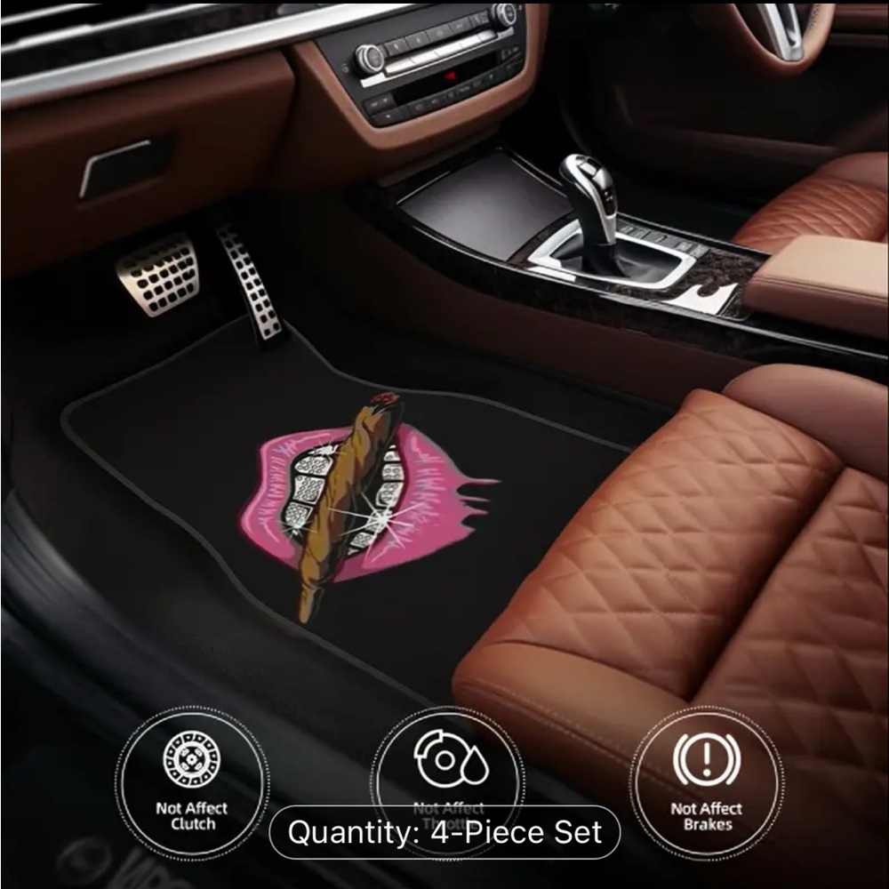 Stylish Car Floor Mats with Lip Design